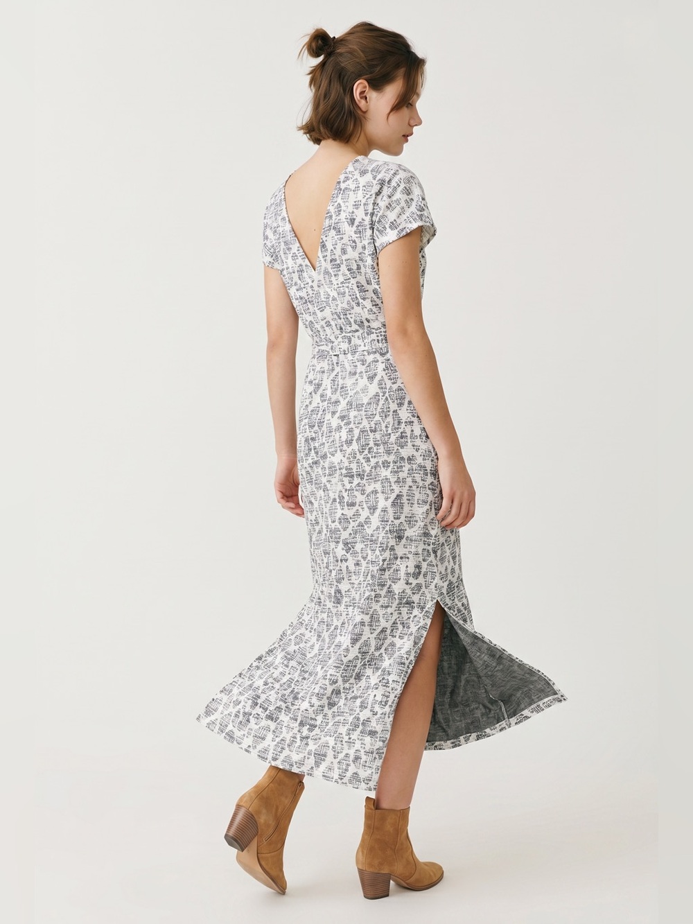 Anthropologie Dolan Left Coast Taleen textured midi dress. Size medium GUC - Picture 2 of 11